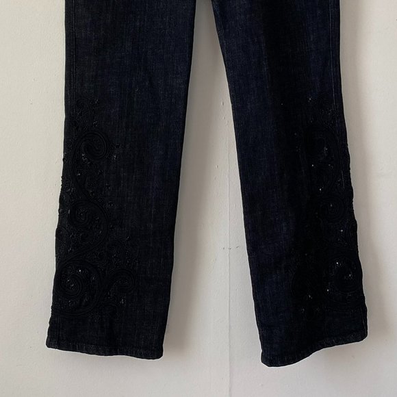 EUC Lauren by Ralph Lauren Premium Jeans Embellished Classic Straight - Picture 4 of 13